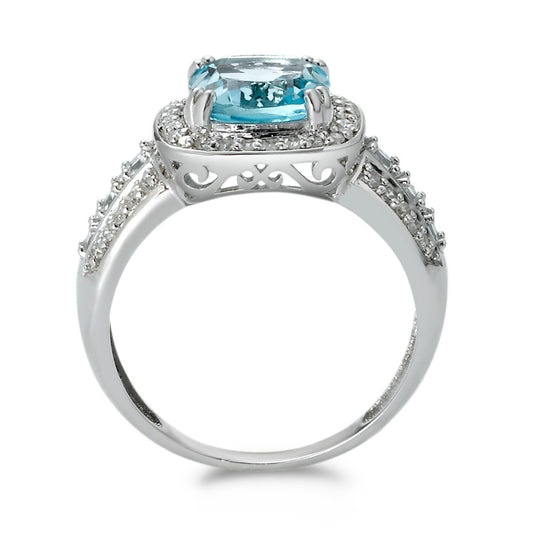 Anillo de dedo 750/oro blanco de 18 quilates Topacio 0.23 ct, w-si