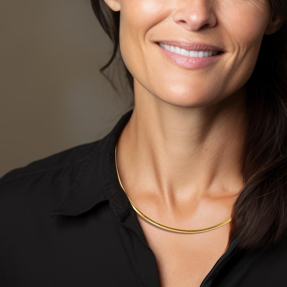 Collar 750/oro amarillo de 18 quilates 42 cm