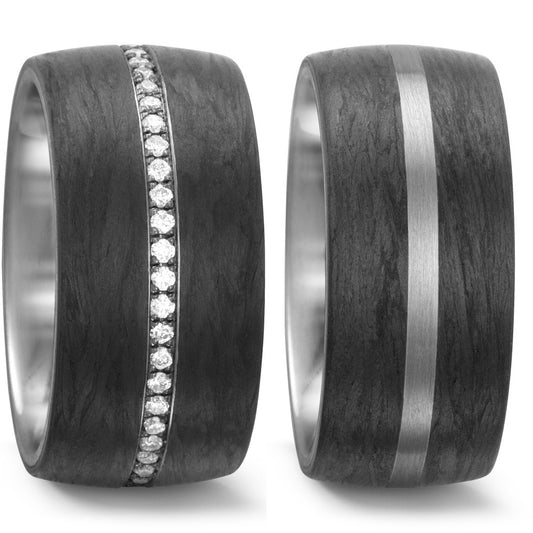 Anillo de dedo 950 paladio, Carbón