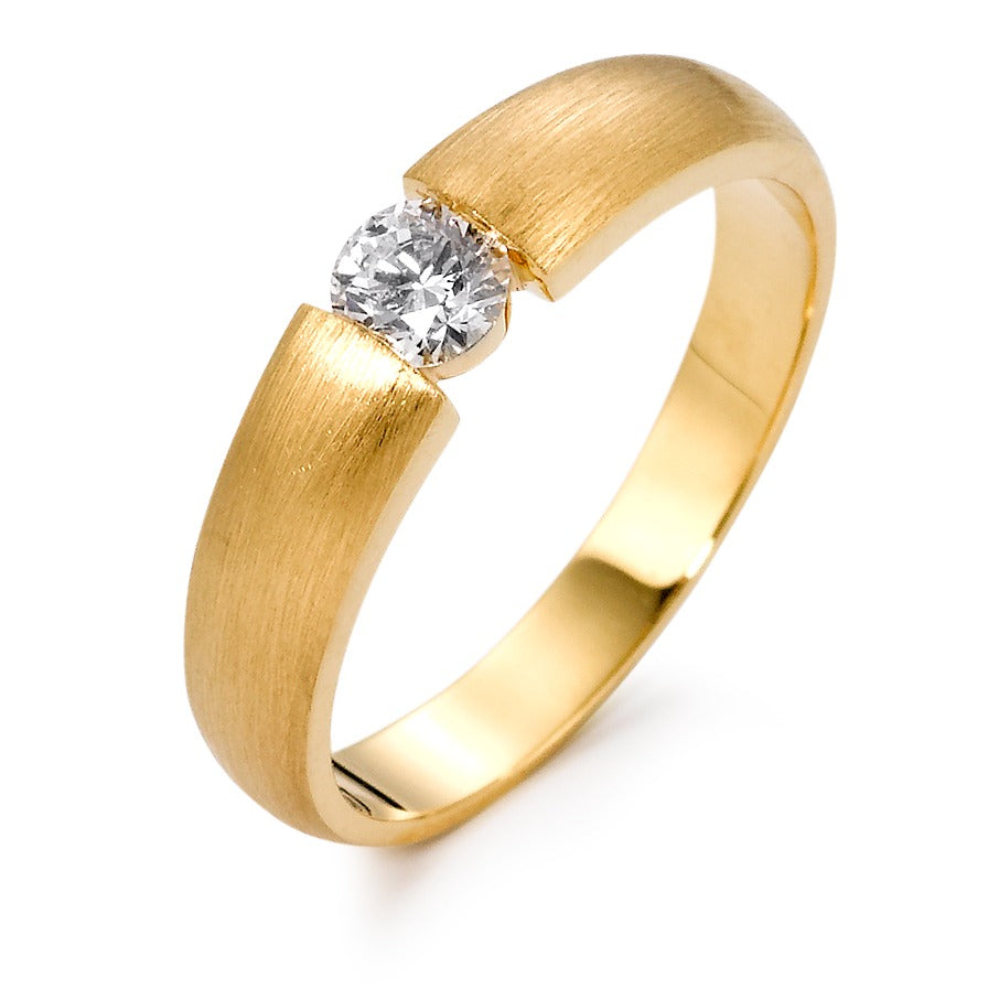 Anillo solitario 750/oro amarillo de 18 quilates Diamante 0.30 ct, w-si
