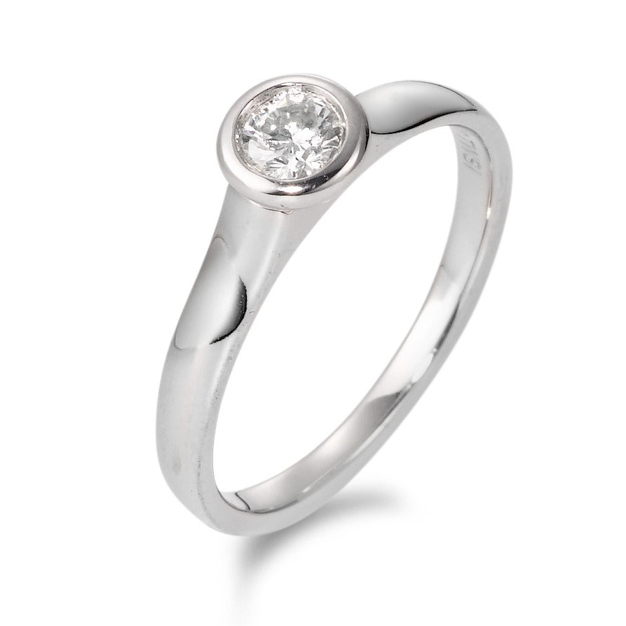 Anillo solitario 750/oro blanco de 18 quilates Diamante 0.20 ct, tw-si