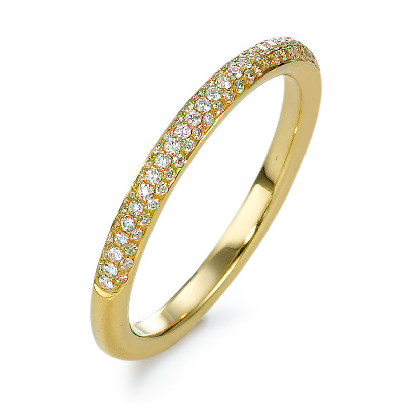 Anillo de dedo 750/oro amarillo de 18 quilates Diamante 0.25 ct, 82 piedras, w-si