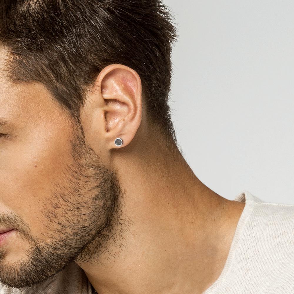 Pendientes 1ud Acero inoxidable Recubierto de IP Ø6 mm