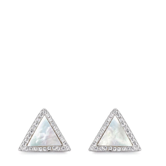 Pendientes Plata Circonita Rodio plateado