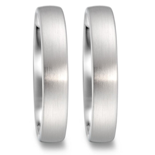 Anillo de pareja 750/oro blanco de 18 quilates