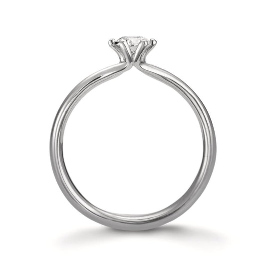 Anillo solitario 950 platino Diamante 0.30 ct, w-si, GIA