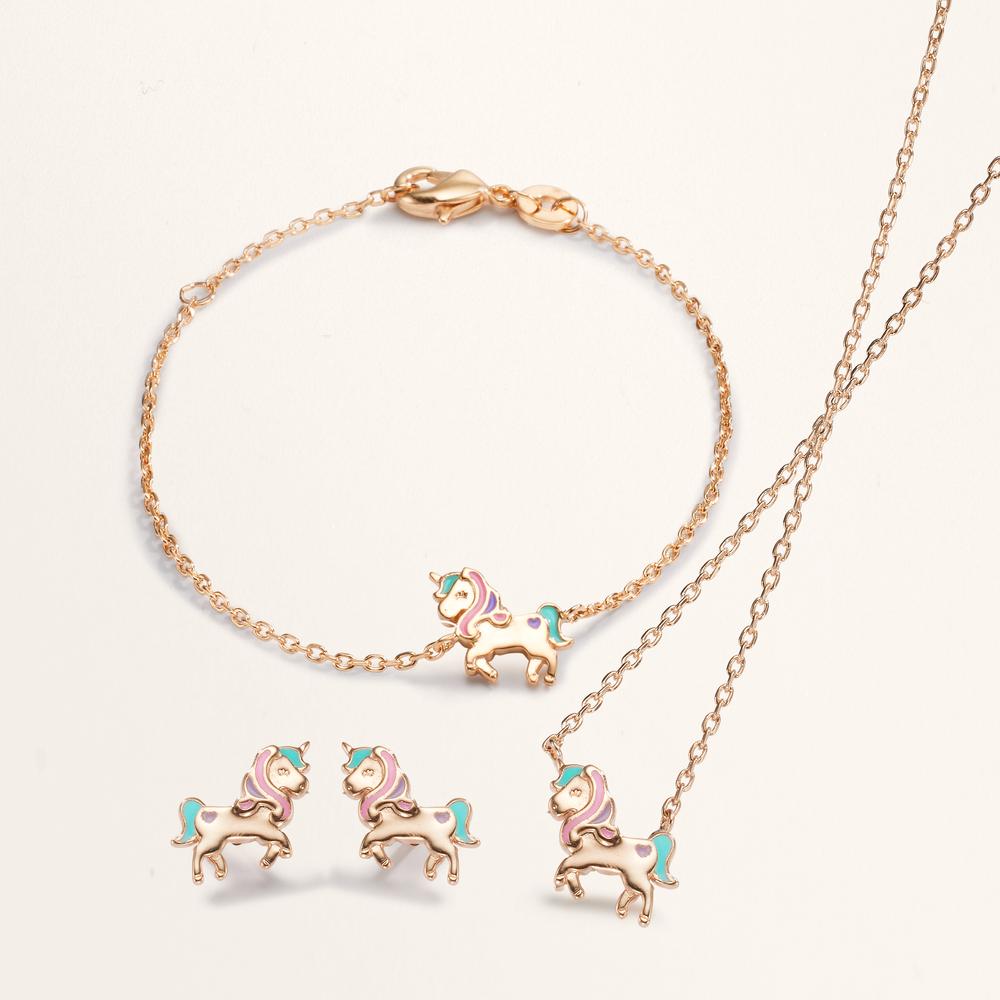 Pulsera Bronce Pintado/lacado Unicornio 13-15 cm