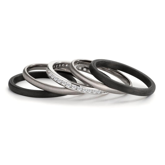 Juego de anillos Circonita