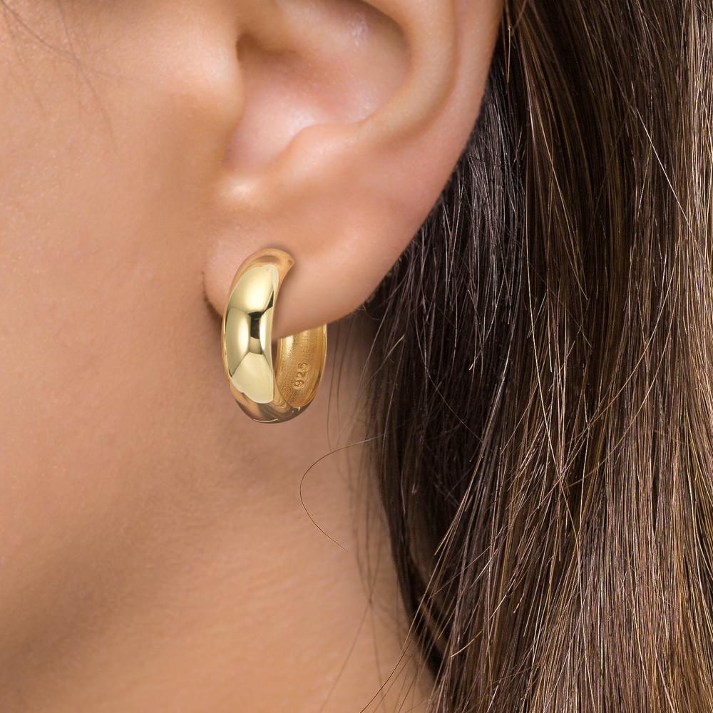 Aro con bisagra Plata Amarillo Dorado