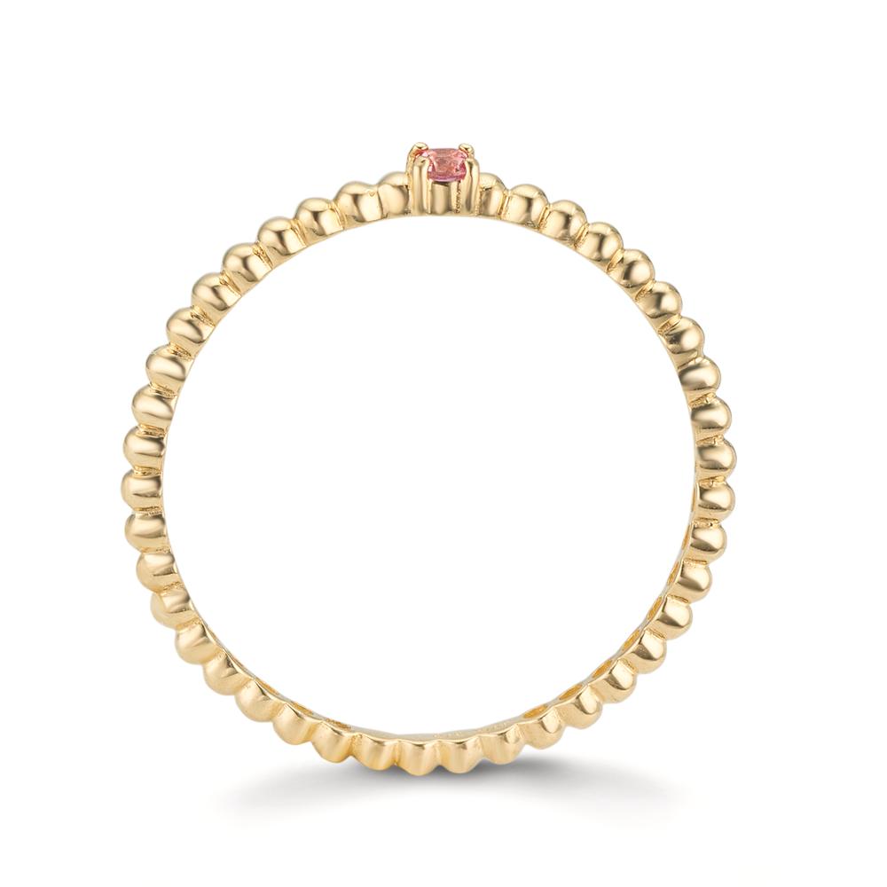 Anillo de dedo Oro amarillo de 375/9K Topacio rosa