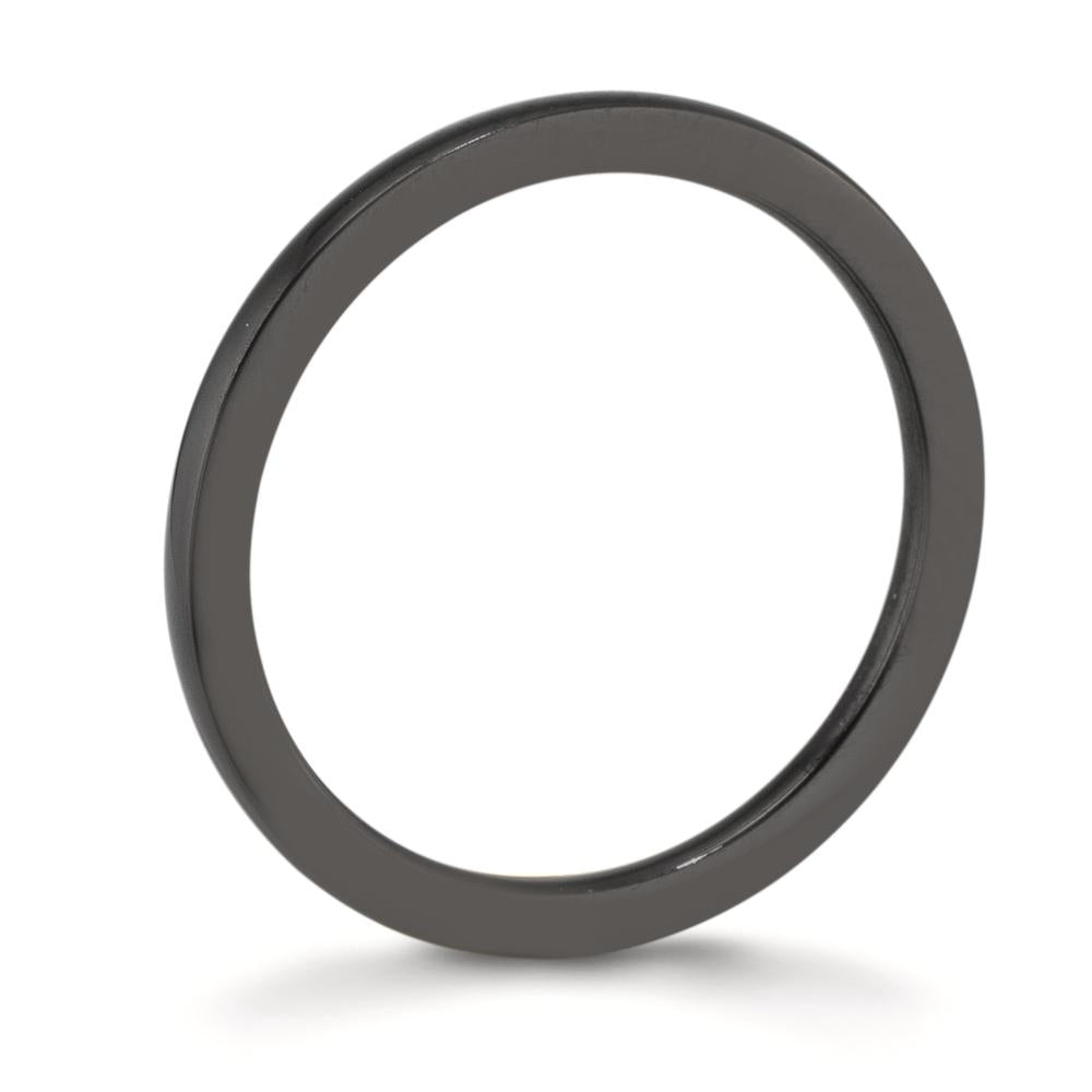 Anillo Acero inoxidable Negro Recubierto de IP