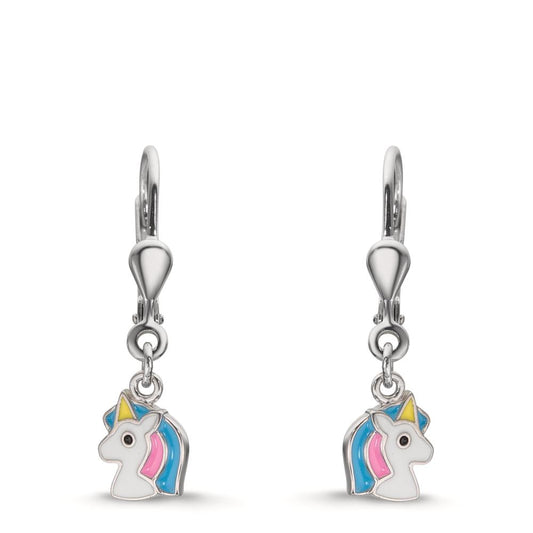 Pendientes Plata Rodio plateado Unicornio