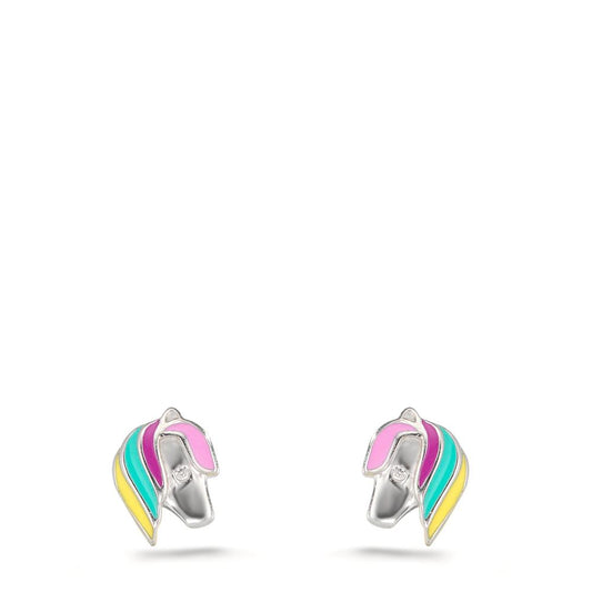 Pendientes Plata Rodio plateado Caballo