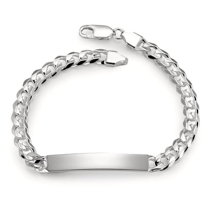 Pulsera grabada Plata 20.5 cm