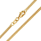 Collar forzada 750/oro amarillo de 18 quilates