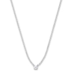 Collar 750/oro blanco de 18 quilates Diamante 0.20 ct, w-si 40-42 cm