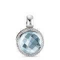 Colgante 750/oro blanco de 18 quilates Topacio 0.14 ct, w-si
