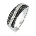 Anillo de dedo 750/oro blanco de 18 quilates Diamante 0.61 ct, 92 piedras, w-si