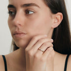 Anillo solitario 750/oro amarillo de 18 quilates Diamante 0.20 ct, w-si