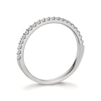 Anillo de memoria 750/oro blanco de 18 quilates Diamante 0.25 ct, 21 piedras, w-si