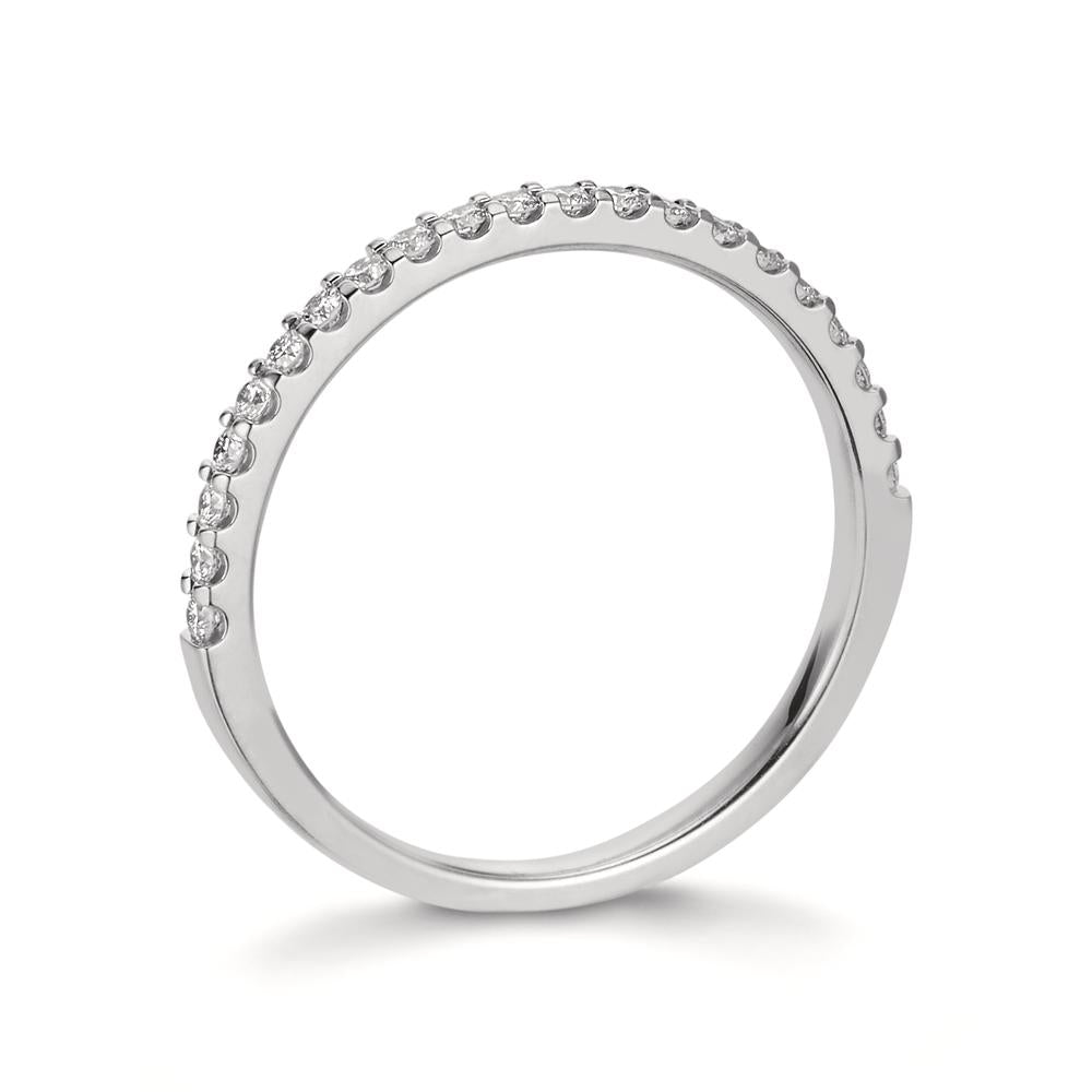 Anillo de memoria 750/oro blanco de 18 quilates Diamante 0.25 ct, 21 piedras, w-si