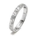 Anillo de dedo 750/oro blanco de 18 quilates Diamante 0.13 ct, 24 piedras, w-si estrella