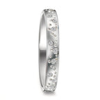 Anillo de dedo 750/oro blanco de 18 quilates Diamante 0.13 ct, 24 piedras, w-si estrella