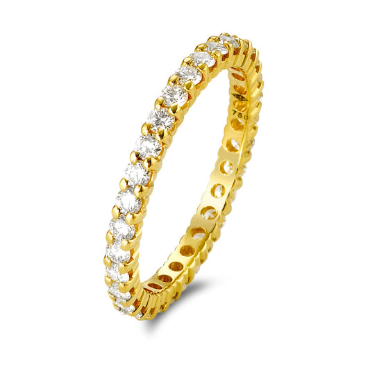 Anillo de memoria 750/oro amarillo de 18 quilates Diamante 0.75 ct, w-si
