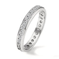 Anillo de memoria 750/oro blanco de 18 quilates Diamante 1 ct, w-si
