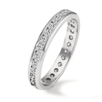 Anillo de memoria 750/oro blanco de 18 quilates Diamante 1 ct, w-si