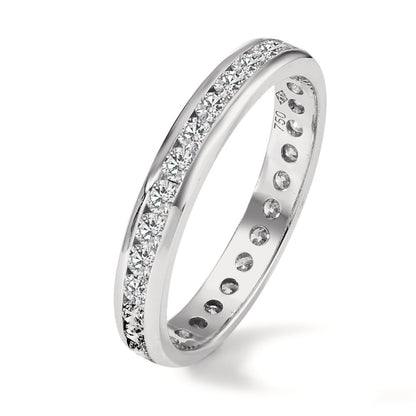 Anillo de memoria 750/oro blanco de 18 quilates Diamante 1 ct, w-si