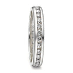 Anillo de memoria 750/oro blanco de 18 quilates Diamante 1 ct, w-si