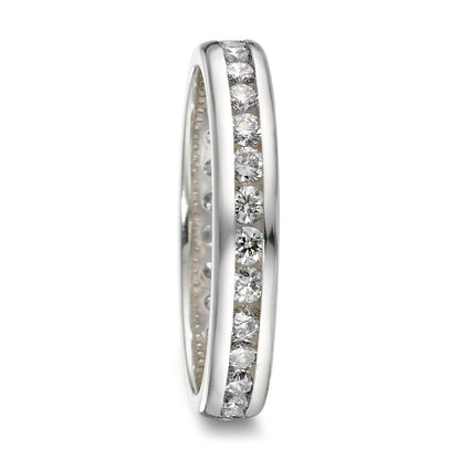 Anillo de memoria 750/oro blanco de 18 quilates Diamante 1 ct, w-si