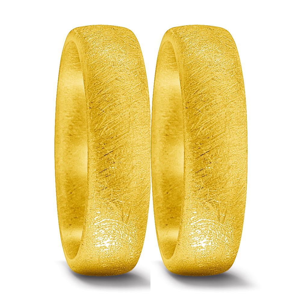 Anillo de pareja 750/oro amarillo de 18 quilates