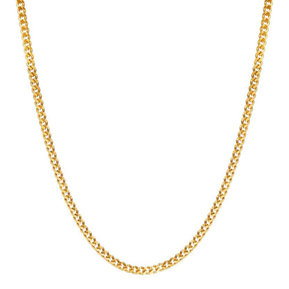 Collar forzada 750/oro amarillo de 18 quilates