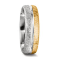 Anillo de pareja 750/oro amarillo de 18 quilates, 750/oro blanco de 18 quilates