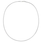 Collar 750/oro blanco de 18 quilates 42 cm