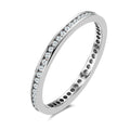 Anillo de memoria 750/oro blanco de 18 quilates Diamante 0.25 ct, 50 piedras, w-si