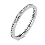 Anillo de memoria 750/oro blanco de 18 quilates Diamante 0.25 ct, 50 piedras, w-si