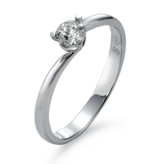 Anillo solitario 750/oro blanco de 18 quilates Diamante 0.27 ct, vsi