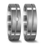 Anillo de pareja 950 paladio