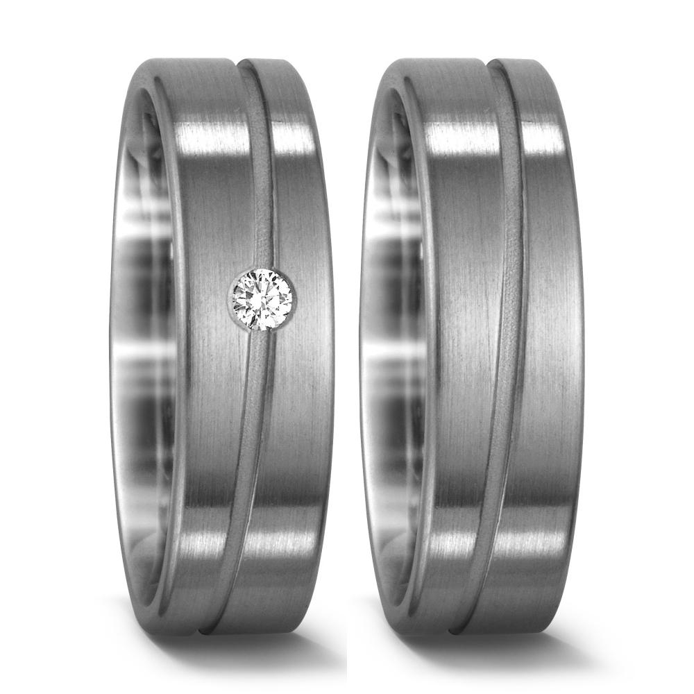 Anillo de pareja 950 paladio