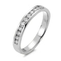 Anillo de memoria 750/oro blanco de 18 quilates Diamante 0.25 ct, 11 piedras, w-si
