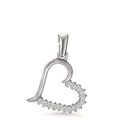 Colgante Plata Circonita Rodio plateado Corazón