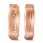 Anillo de pareja 750/oro rosa de 18 quilates