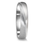 Anillo de pareja 750/oro blanco de 18 quilates