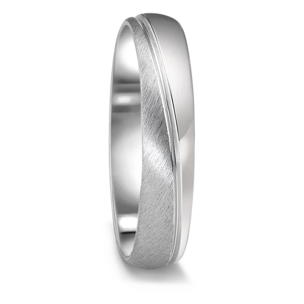 Anillo de pareja 750/oro blanco de 18 quilates