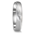 Anillo de pareja 750/oro blanco de 18 quilates Diamante 0.04 ct, tw-vsi