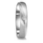 Anillo de pareja 750/oro blanco de 18 quilates Diamante 0.04 ct, tw-vsi