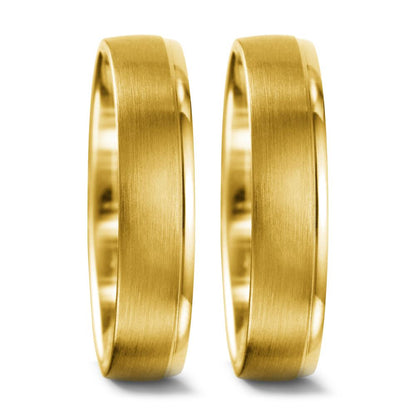 Anillo de pareja 750/oro amarillo de 18 quilates
